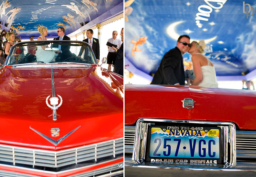 Red Cadillac Little White Wedding Chapel Las Vegas