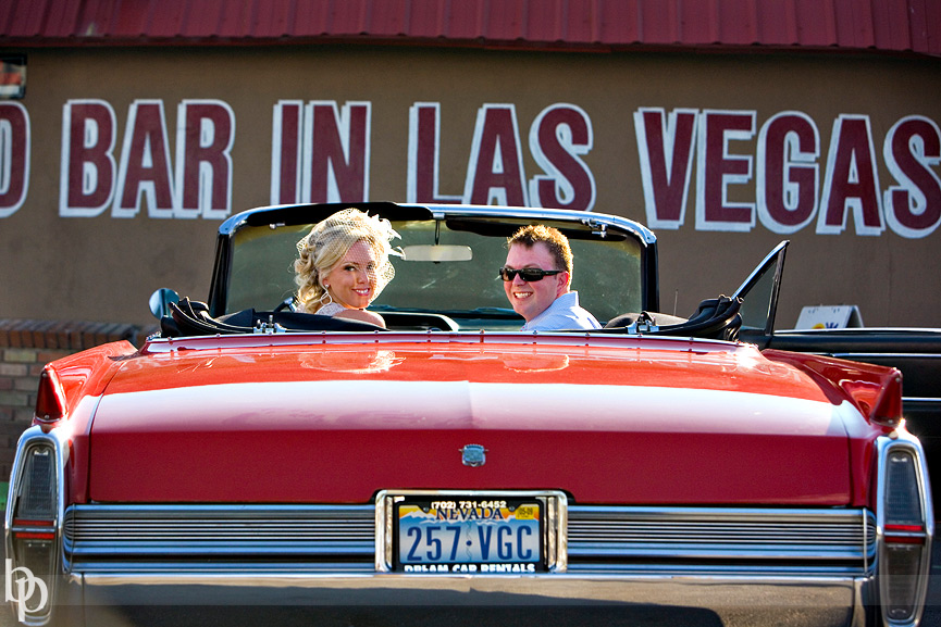 Red Cadillac Las Vegas Wedding