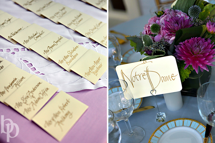 Lyman Estate Placecards © Brian Phillips Photography