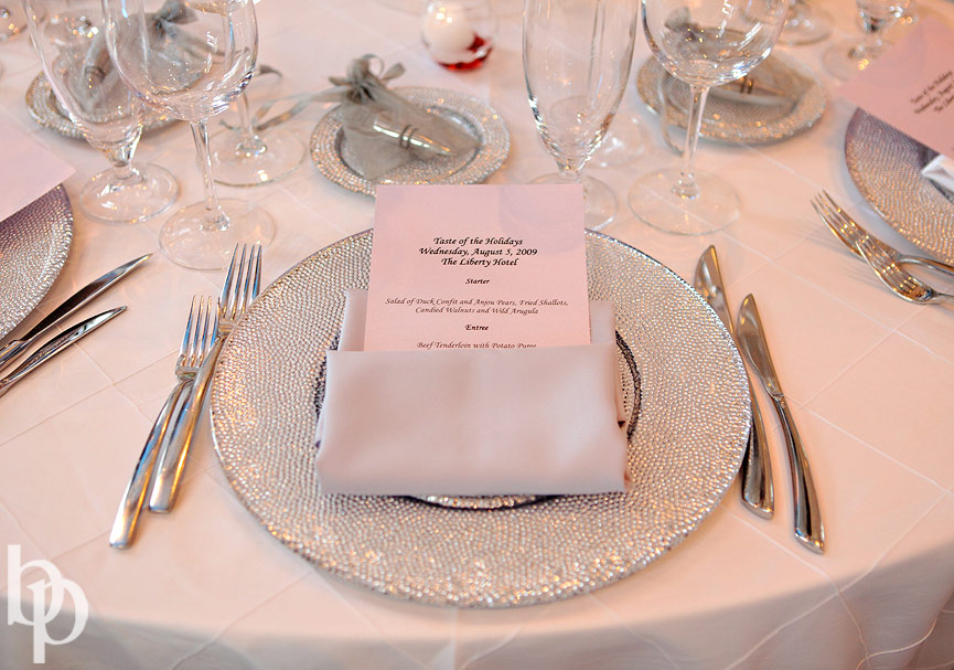 Holiday Table Setting at The Liberty Hotel © Brian Phillips Photography