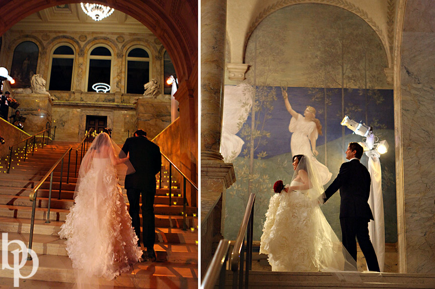 Boston Public Library Wedding Ceremony Exit © Brian Phillips Photography