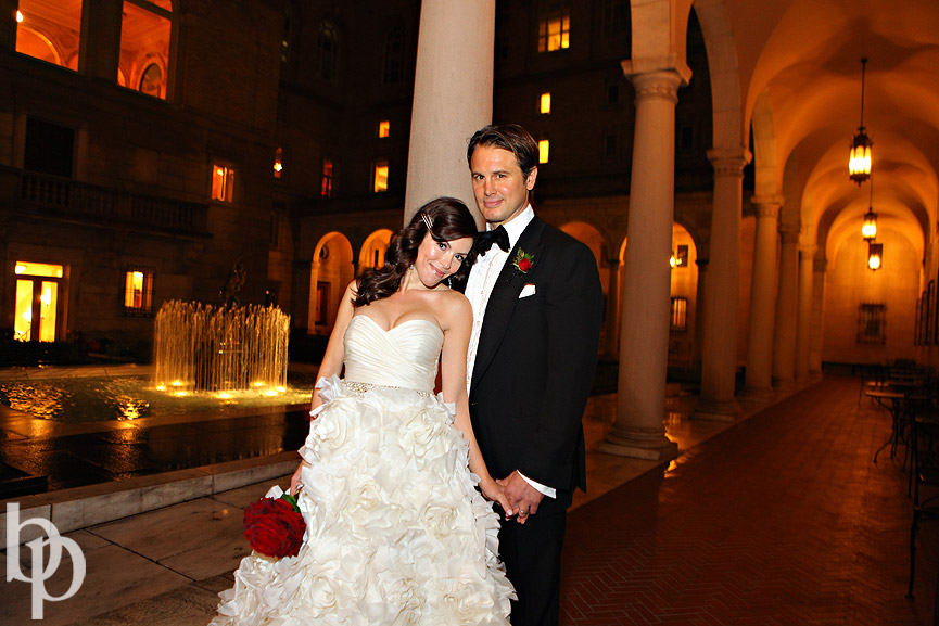 Boston Public Library Wedding Bride Groom © Brian Phillips Photography