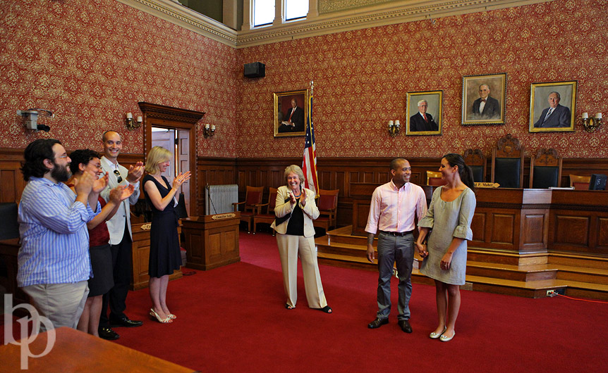 Cambridge City Hall Wedding © Brian Phillips Photography 2010